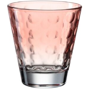 Leonardo Trinkglas Optic Pastell 215 ml, 6 Stück, Rot