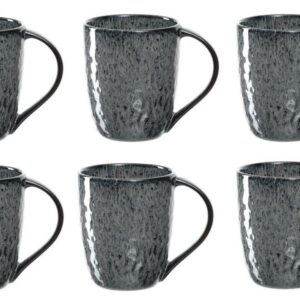 Leonardo Cappuccinotasse Matera 430 ml, 6 Stück, Anthrazit